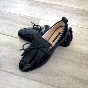 Zara Patent Bow Loafer